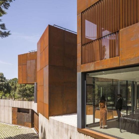 Corten Steel Facade Panels-790