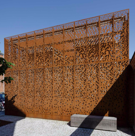 Corten Steel Facade Panels-791