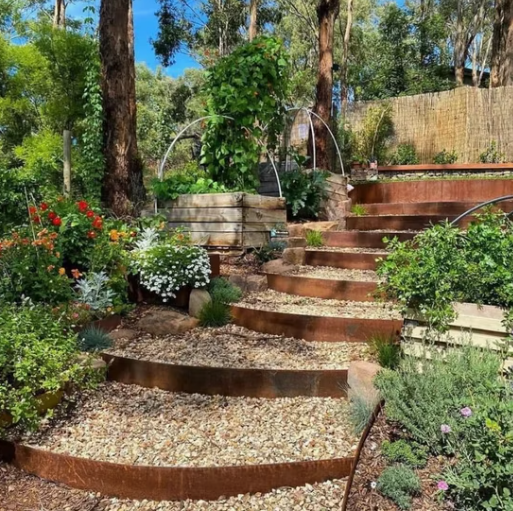 Corten Steel Landscape Edging For Garden-786