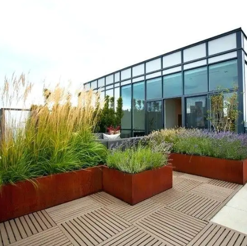 Corten Steel Planter-798