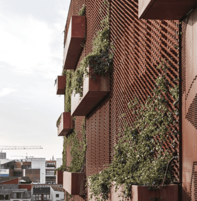Corten Steel Perforated Decorative Screen Panels