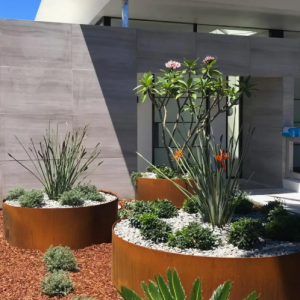 The Corten Steel SA588 Grade B planter
