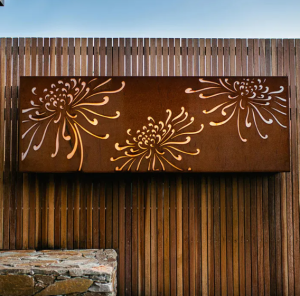 Corten Steel fence for Commercial Properties