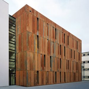 The corten steel facades A588 Grade B